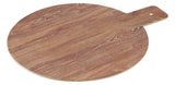 Round Wooden Tray with Handle by Yanco – Melamine, White, Pack of 24, Model WD-109