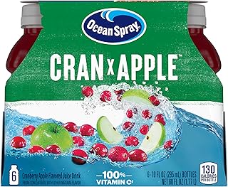 Ocean Spray Cran-Apple Juice Drink, 10 Ounce Bottle (Pack of 6)