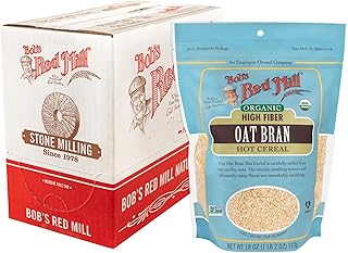 Bob's Red Mill Organic Oat Bran, 18oz (Pack of 4) - Non GMO, Vegan, Kosher
