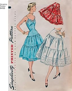 Simplicity US8456R5 Women's Vintage 1950s Slip & Petticoat Sewing Pattern, Sizes 14-22
