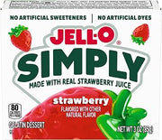 Jell-O Simply Strawberry Gelatin Dessert Mix, 3.0 oz Box