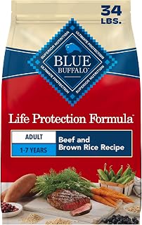 Blue Buffalo Life Protection Formula Beef Adult Dry Dog Food, 34 lb