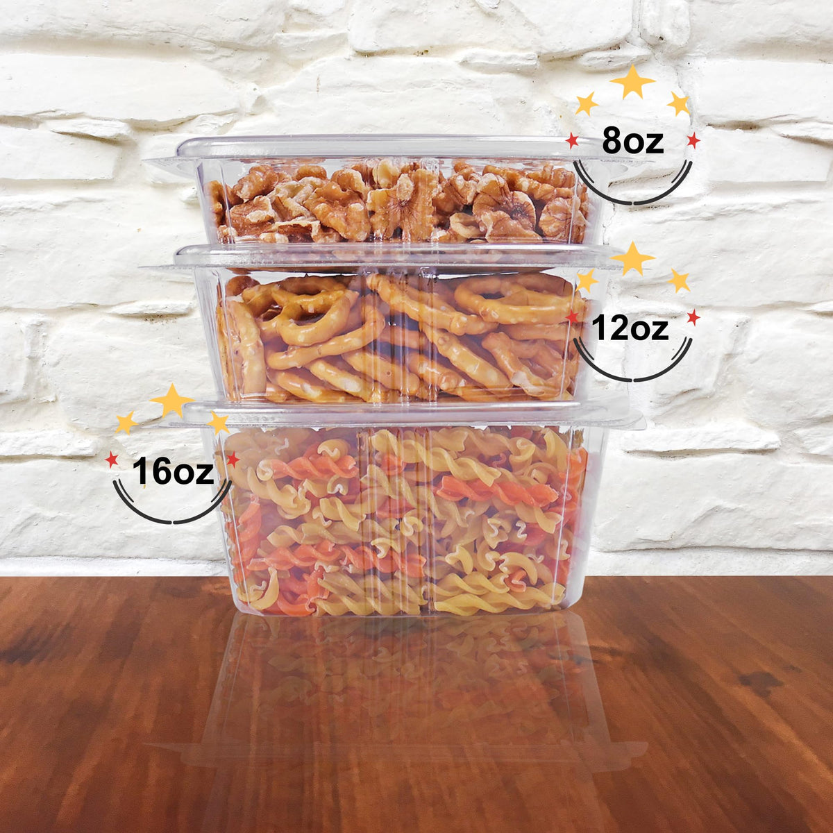 KODA CUP 16oz / Clear / 16.0 fluid_ounces Clamshell Take Out Containers