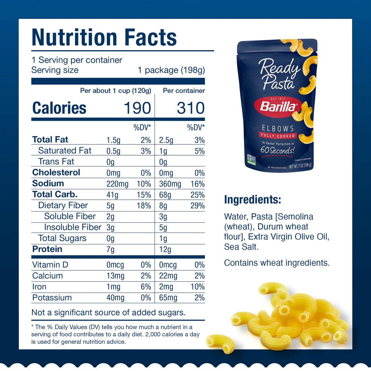 Barilla 7 Ounce (Pack of 1) / Elbows / 1 Penne