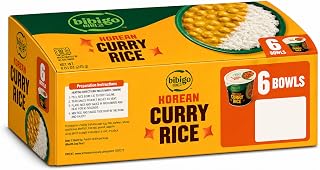 bibigo Korean-Style Curry & Potato Rice Bowl, 8.65 Ounce (Pack of 6)