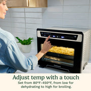 15-in-1 Extra-Large Digital Air Fryer Oven with 9"x13" 2-in-1 Pan by Cuisinart – 18.6"(L) x 15.0"(W) x 16.25"(H), 0.9 cubic_feet, Stainless Steel, Model TOA-112