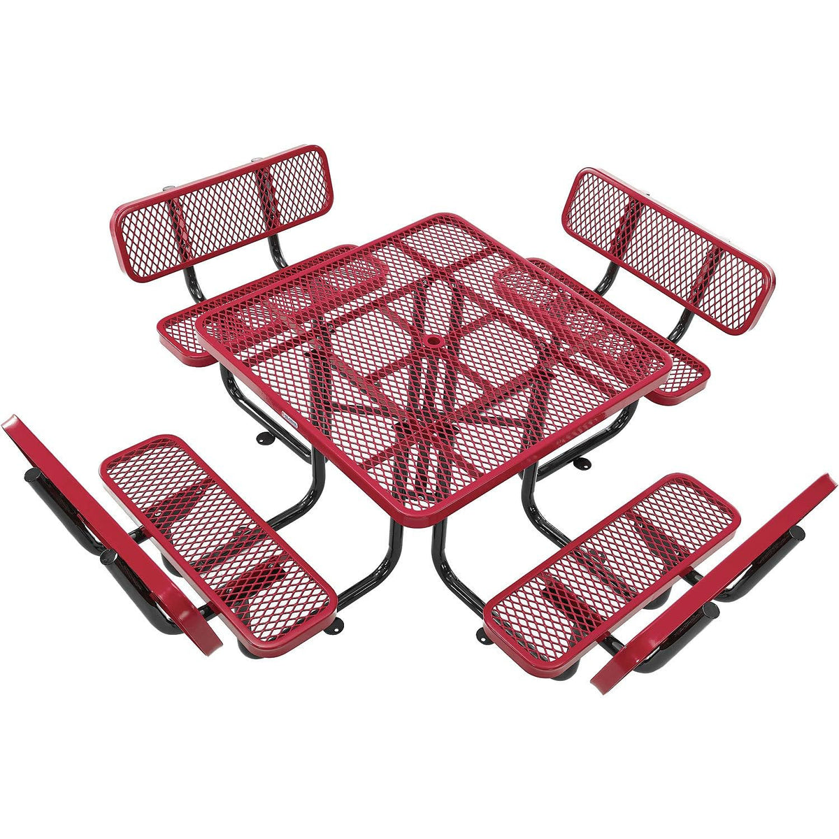 Global Industrial Red / Onesize / Industrial Picnic Tables