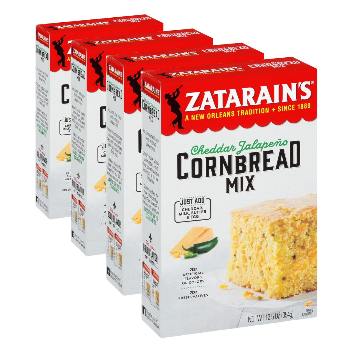 Zatarain's 12.5 Ounce (Pack of 4) / 4 Cornbread