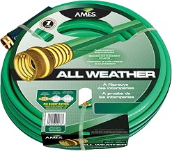 AMES 4007800A PVC All-Weather Garden Hose, 5/8-Inch x 50 Foot