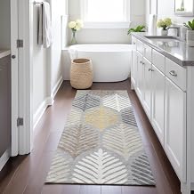 Addison Rugs Chantille ACN2515 Gray 2'3" x 7'6" Indoor/Outdoor, Machine Washable, Easy Clean, Non Shedding, Bedroom, Living Room, Dining Room, Kitchen, Patio Runner Rug