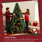 Hadisi Artificial Tree Storage Bag, Upright Design, Green, 7.5 Ft