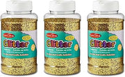 CLI Charles Leonard Creative Arts Glitter, Gold, Pack of 3 (1 lb) Bottles (CHL41170-3)