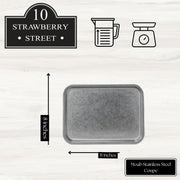 10 Strawberry Street 8 x 11" / Stainless Steel / 1 Dinner Plates