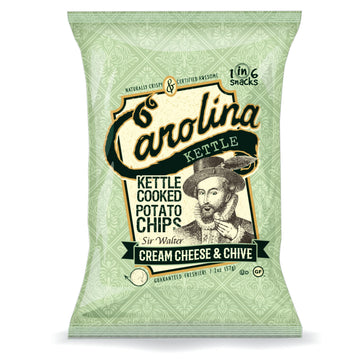 Chips | Kettle Cooked Potato Chips | Kosher - Gluten Free Chips Fit For Healthy School Snacks | With Irresistible Crunch and Bold Flavor - Cream Cheese & Chives (Case of 20 x 2