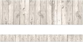 Teacher Created Resources White Wood Straight Border Trim (TCR3563)