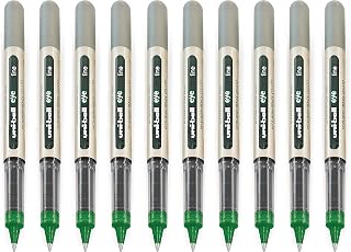 Uni-Ball EYE - UB-157 Rollerball Pens - 0.7mm Nib - Green - Pack of 10