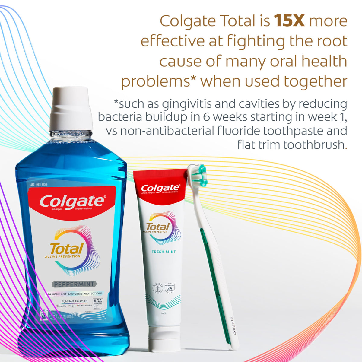 Total Fresh Mint Fluoride Toothpaste by Colgate – 5.1 Ounce (Pack of 1), Gel, Model 00827854001898