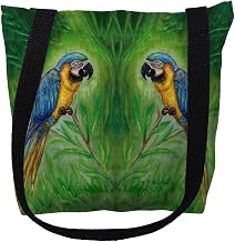 TY032M 16 x 16 in. Blue Macaws Tote Bag - Medium