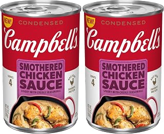 Campbell's Condensed Smothered Chicken Sauce, Savory with Creole Seasonings, 10.5 Oz Can (Pack of 2)