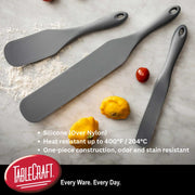 Silicone Spatula Spurtle by Tablecraft – 13 Inches, Silicone, Gray, Model 11835