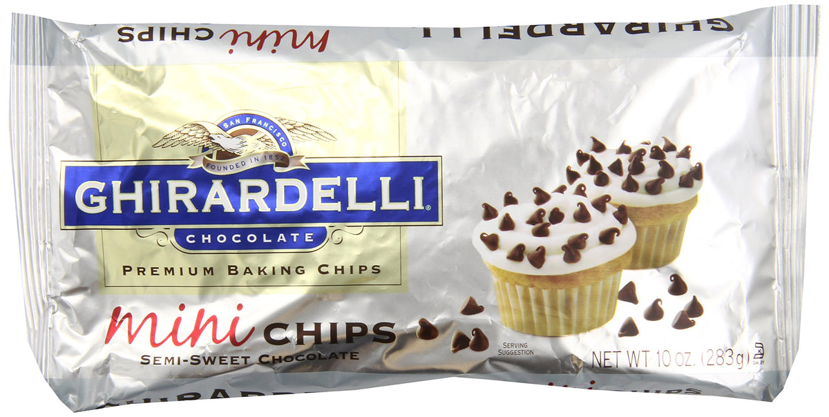 Ghirardelli Mini Semi-Sweet / 10 Ounce (Pack of 12) / 12 Chocolate Chips