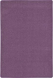 Joy Carpets Endurance Solid Colored Area Rug in Color Purple, 4' x 6'