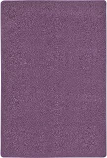 Joy Carpets Endurance Solid Colored Area Rug in Color Purple, 4' x 6'