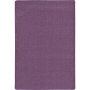 Endurance Solid Colored Area Rug in Color Purple by Joy Carpets – 4' x 6' (Rectangular), Polyester, Purple, Model 80N-08