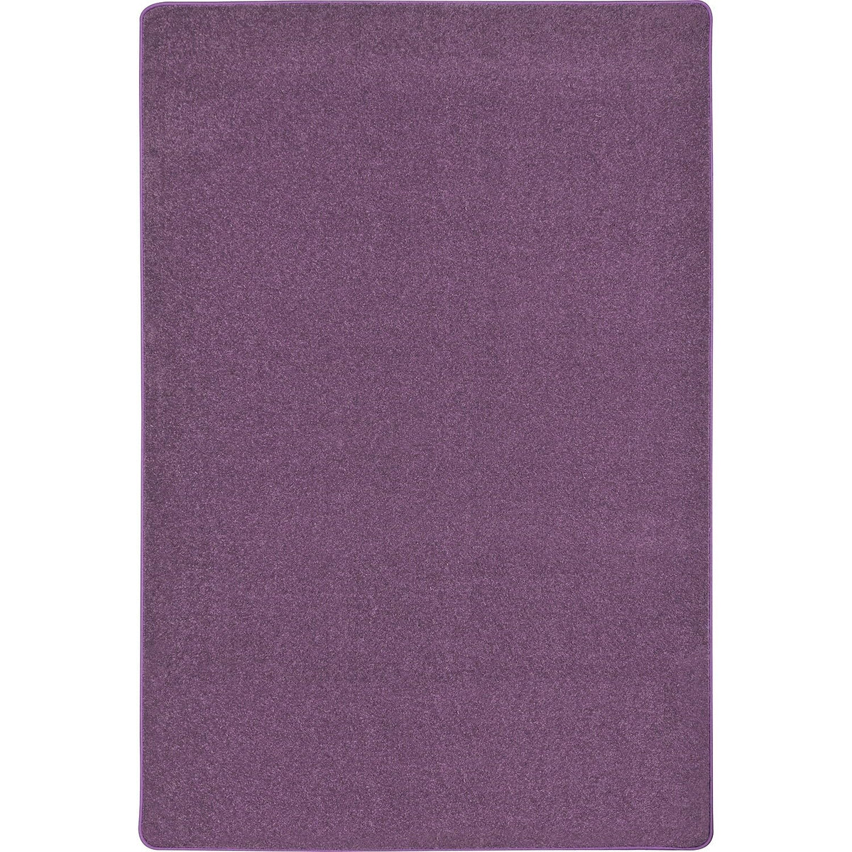 Endurance Solid Colored Area Rug in Color Purple by Joy Carpets – 4' x 6' (Rectangular), Polyester, Purple, Model 80N-08