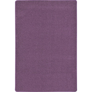 Endurance Solid Colored Area Rug in Color Purple by Joy Carpets – 4' x 6' (Rectangular), Polyester, Purple, Model 80N-08