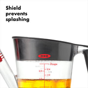 OXO Fat Separator with Strainer, 2 Cup Capacity, Clear