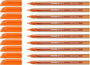 Schneider Vizz 102211 Ballpoint Pen for Easy and Fast Writing - Colour Ink Barrel - Medium Line - Orange (Pack of 10)