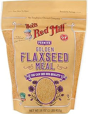 Bob's Red Mill Golden Flaxseed Meal, 16oz (Pack of 1) - Non GMO, Vegan, Paleo Friendly, Keto Friendly, Kosher