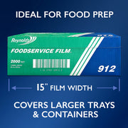 Reynolds 2,000 Sq Ft / Clear / 15in - 2000 Sq Ft Plastic Wrap