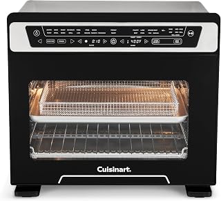 15-in-1 Extra-Large Digital Air Fryer Oven with 9"x13" 2-in-1 Pan by Cuisinart – 18.6"(L) x 15.0"(W) x 16.25"(H), 0.9 cubic_feet, Stainless Steel, Model TOA-112