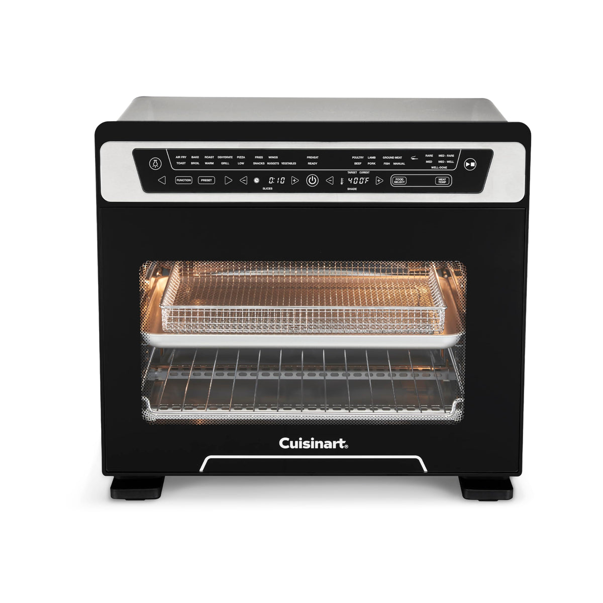 15-in-1 Extra-Large Digital Air Fryer Oven with 9"x13" 2-in-1 Pan by Cuisinart – 18.6"(L) x 15.0"(W) x 16.25"(H), 0.9 cubic_feet, Stainless Steel, Model TOA-112