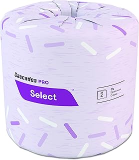 Cascades B040 North River Standard Bathroom Tissue, 2-Ply, 4 x 3 3/16, 500 Per Roll (Case of 96)