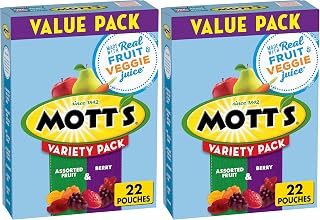 Mott's Assorted Berry Fruit Snacks, Gluten Free, 17.6 oz (Pack of 12)