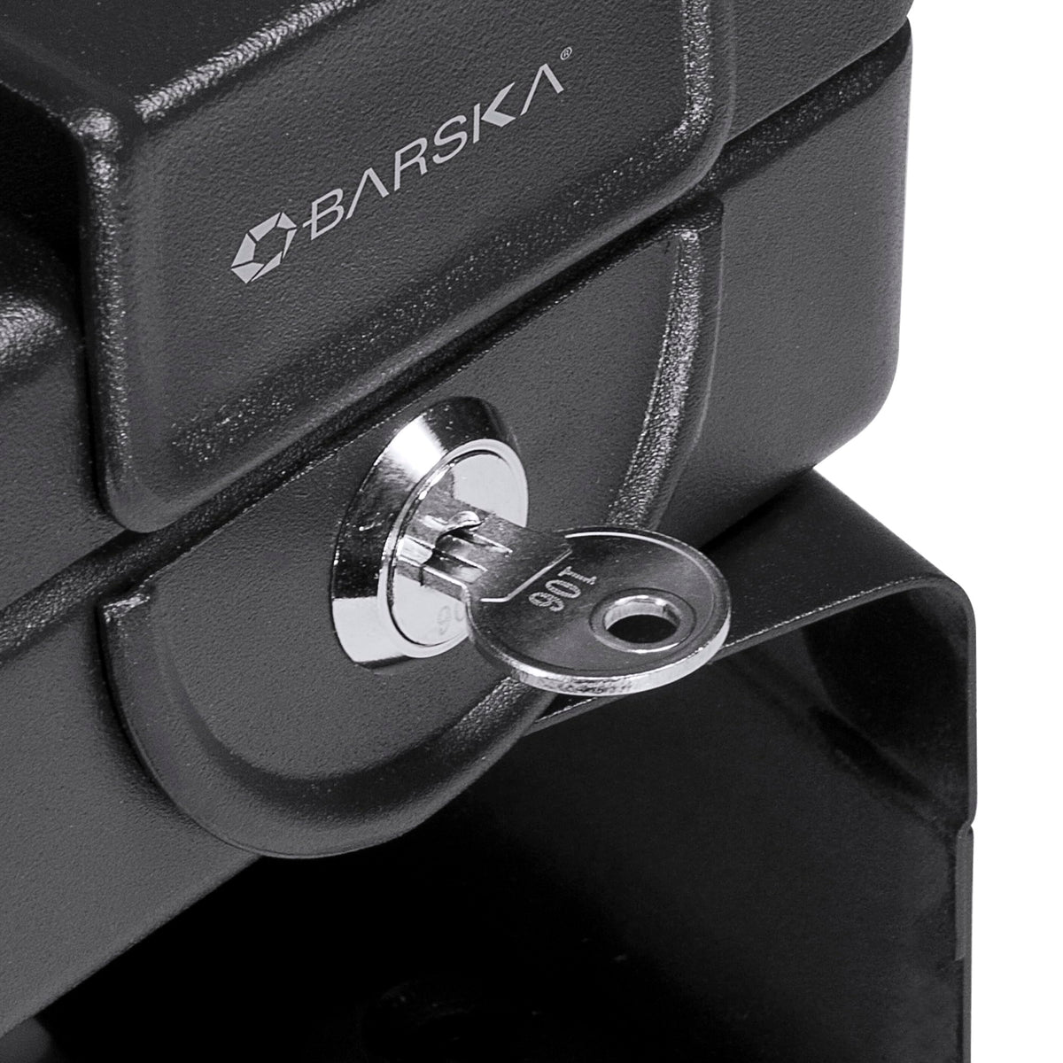 Compact Key Lock Box with Mounting Sleeve by Barska – Medium, 0.0342375 cubic_inches, Alloy Steel, Black, Model AX11812