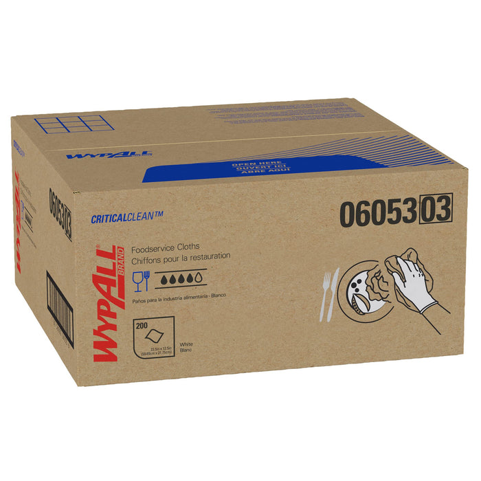WypAll CriticalClean Heavy Duty Foodservice Wipes, 200 Towels (06053)