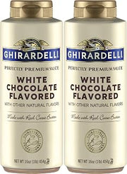 Ghirardelli White Chocolate Sauce 16 oz Squeeze Bottle (Pack of 2)