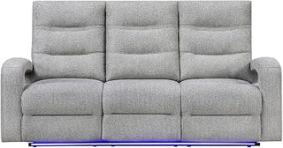 Global Furniture USA U6611 Grey 15 Power Reclining Sofa with LED