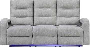 Global Furniture USA U6611 Grey 15 Power Reclining Sofa with LED