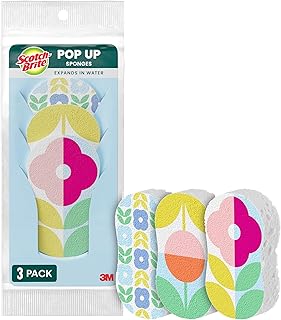 Scotch-Brite Brite Blooms Pop Up Kitchen Sponges, 3 Pack