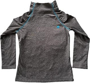 Champion Girls' Cold Gear Mock Neck Top - Granite Heather (XS)