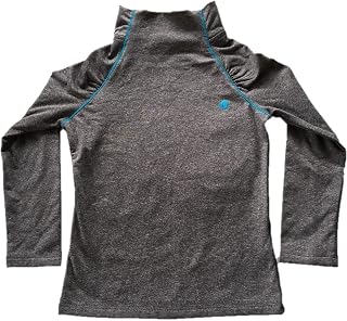 Champion Girls' Cold Gear Mock Neck Top - Granite Heather (XS)