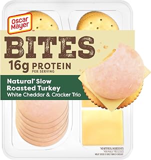 Oscar Mayer Bites, Slow-Roasted Turkey, White Cheddar & Cracker Kit, 3.3 oz