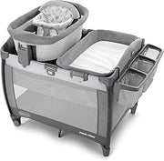 Graco Pack ’n Play Sit ’N Grow Playard, Portable Infant Bassinet, Adjustable Seat, Built‑In Storage