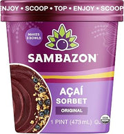 Sambazon Organic Original Açaí Berry Sorbet, 16 Oz