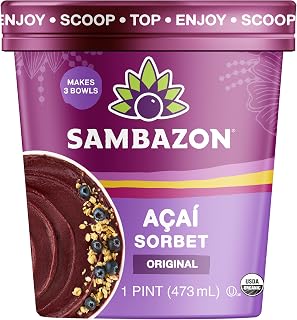 Sambazon Organic Original Açaí Berry Sorbet, 16 Oz